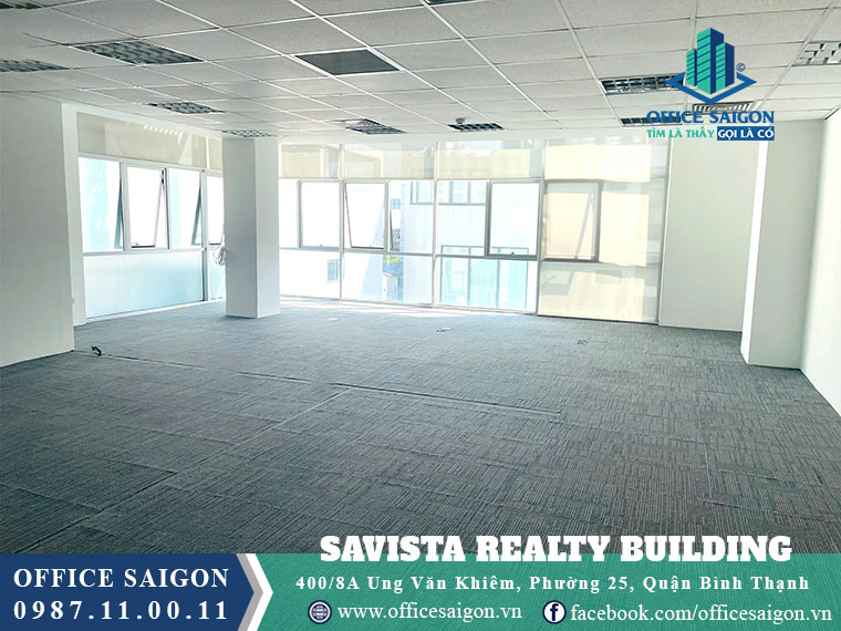 Mặt bằng toà nhà Savista Realty Ung Văn Khiêm quận Bình Thạnh