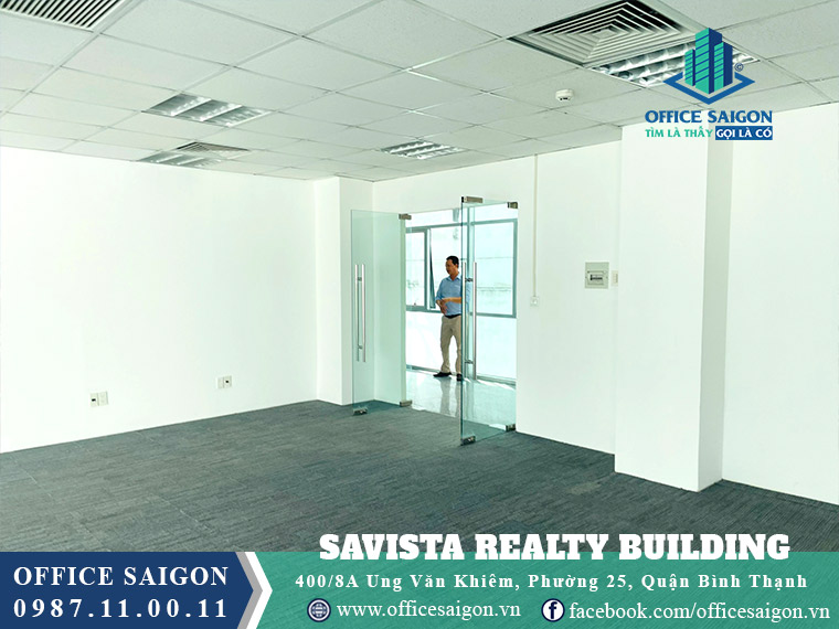 Sàn trống toà nhà Savista Realty quận Bình Thạnh đường Ung Văn Khiêm