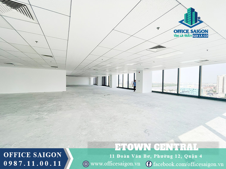 Sàn trống toà nhà ETown Central quận 4