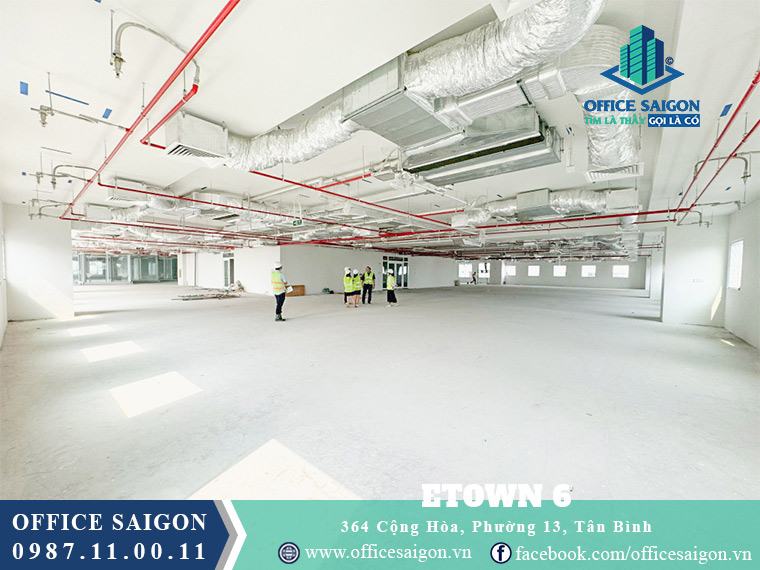 Diện tích toà nhà Etown 6 Quận Tân Bình
