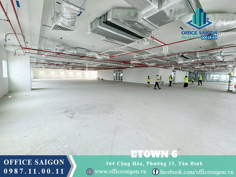 Mặt bằng toà nhà Etown 6 Quận Tân Bình