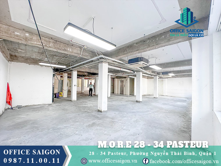 Sàn trống tòa nhà M.O.R.E 28 - 34 Pasteur