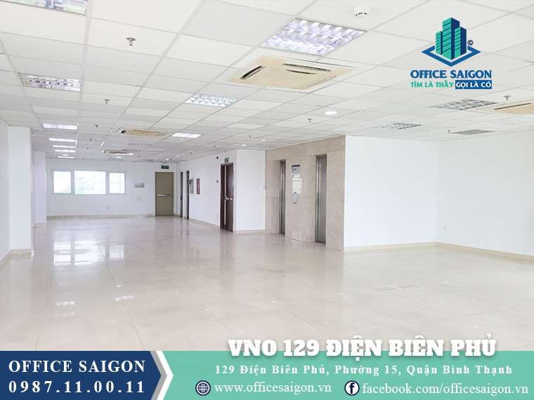 Mặt bằng toà nhà VNO 129 Điện Biên Phủ 