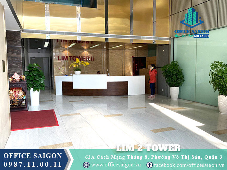 Sảnh lễ tân toà nha Lim 2 quận 3