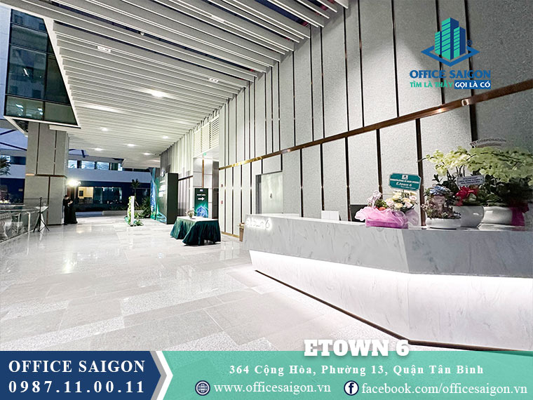 Sảnh lễ tân toà nhà ETown 6 