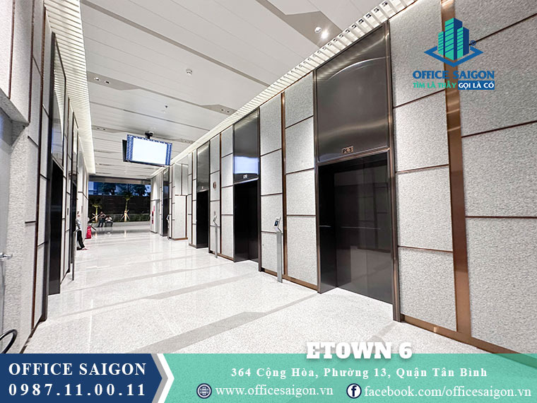 Thang máy toà nhà ETown 6 đường Cộng Hoà