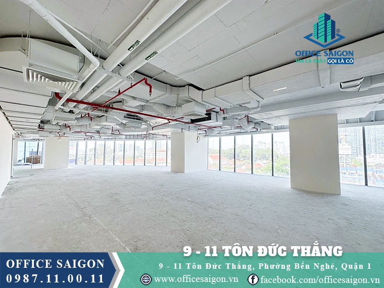 Mặt bằng cho thuê toà nhà 9-11 Tôn Đức Thắng văn phòng cho thuê quận 1