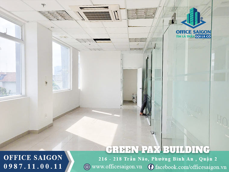 Diện tích cho thuê toà nhà Green Pax Building văn phòng cho thuê Quận 2