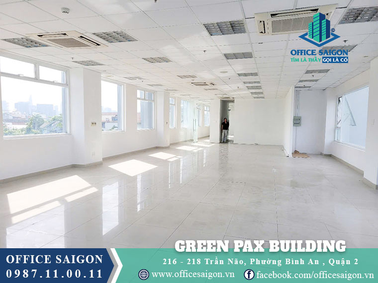 Diện tích cho thuê toà nhà Green Pax Building văn phòng cho thuê Quận 2