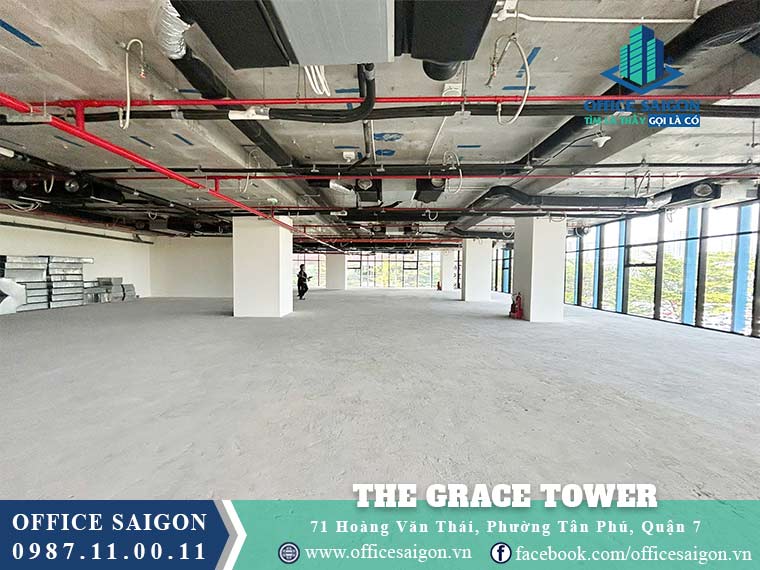 Mặt bằng cho thuê toà nhà The Grace Tower Quận 7