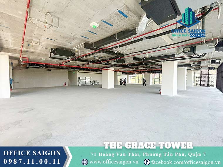 Diện tích cho thuê toà nhà The Grace Tower Quận 7