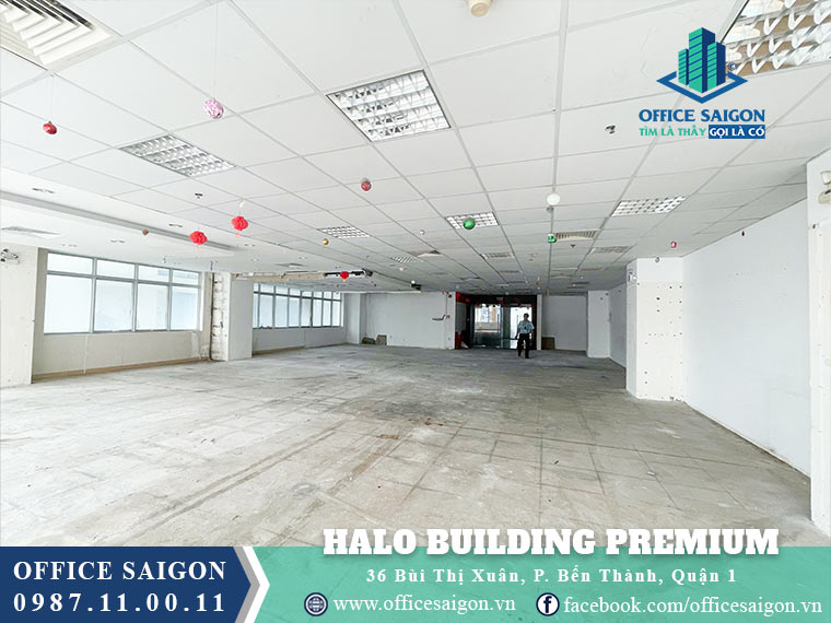 Diện tích cho thuê toà nhà Halo Building Premium Quận 1