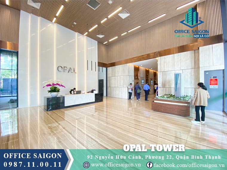 Lễ tân tại toà nhà Opal tower quận Bình Thạnh