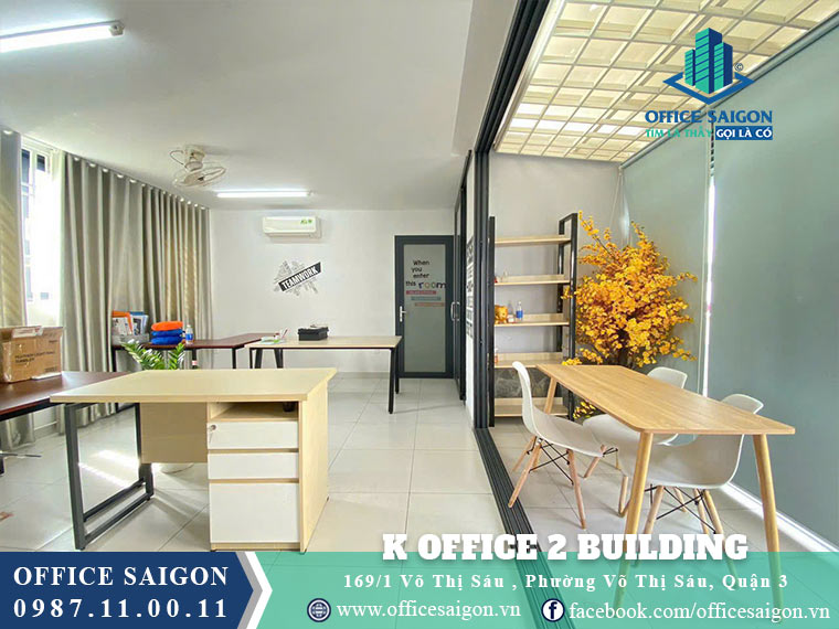Diện tích trống toà nhà K Office 2 Building Quận 3