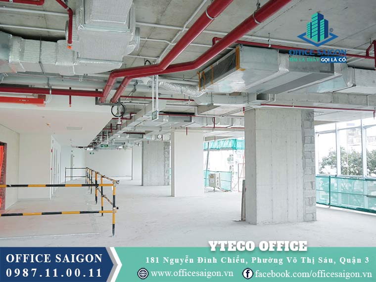 Diện tích cho thuê tòa nhà Yteco Office Tower Nguyễn Đình Chiểu Quận 3