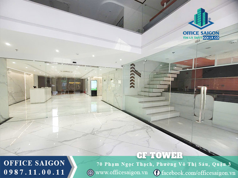 Sảnh tòa nhà cho thuê văn phòng Green Star Building quận 3