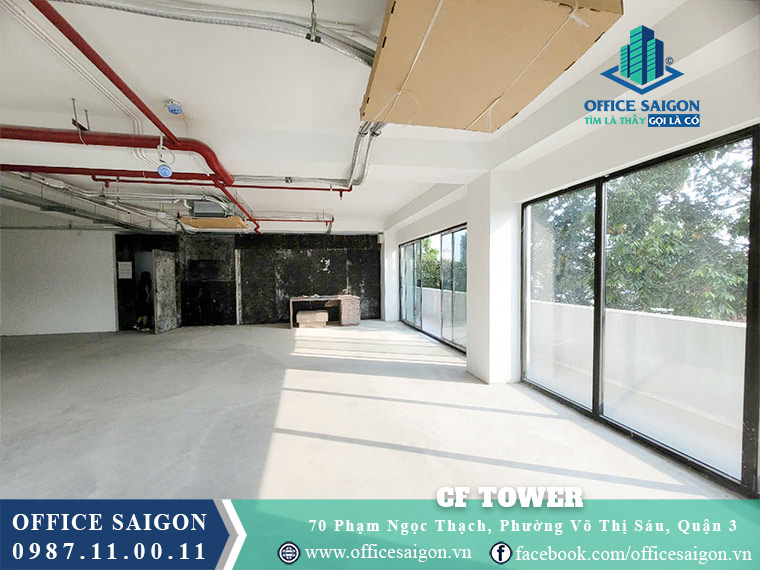 Diện tích cho thuê toà nhà CF Tower Phạm Ngọc Thạch