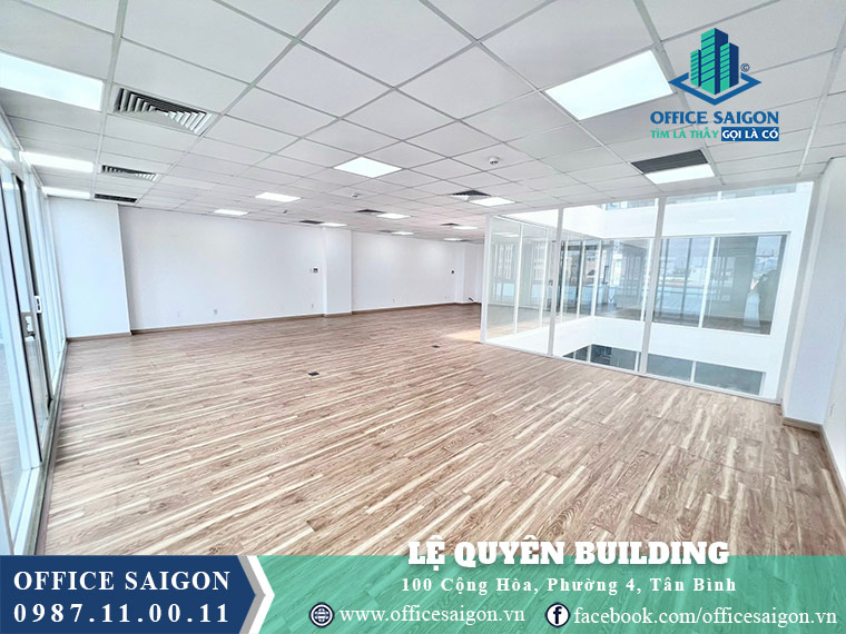 Diện tích cho thuê toà nhà Lệ Quyên Building 