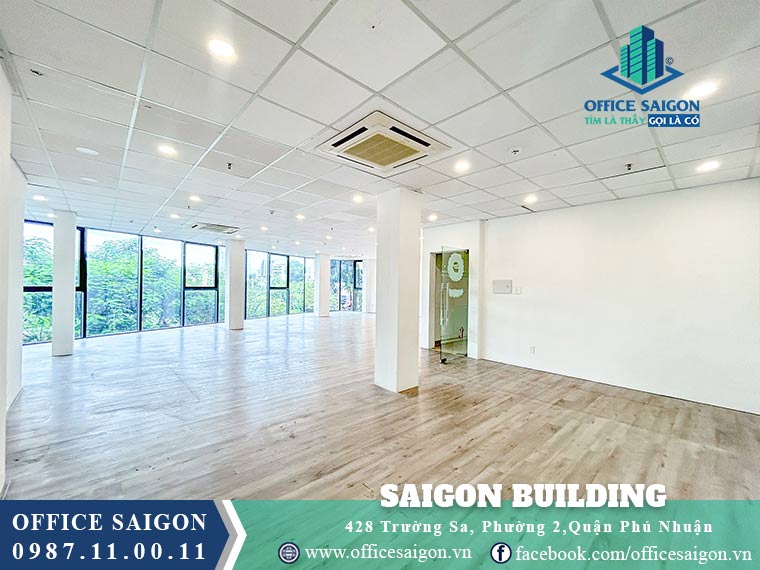 Mặt bằng tòa nhà cho thuê văn phòng Saigon building quận Phú Nhuận