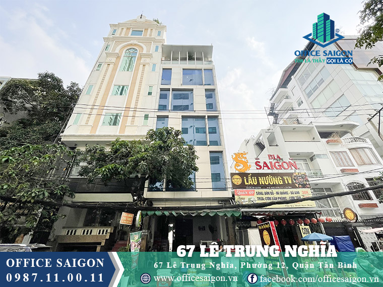 Vị trí tòa nhà 67 Lê Trung Nghĩa Building