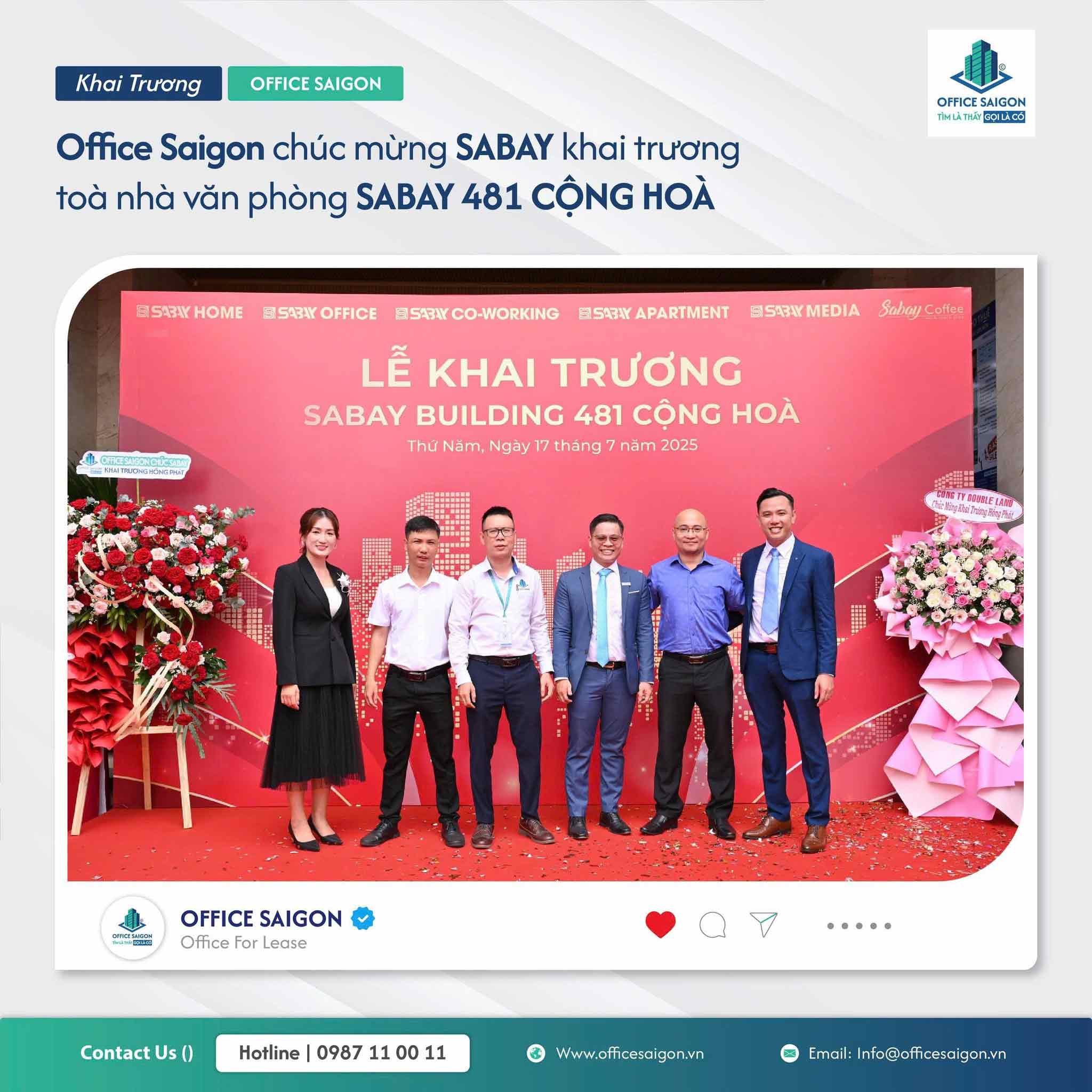  Office Saigon tham dự sự kiện khai trương tòa nhà Sabay Airport
