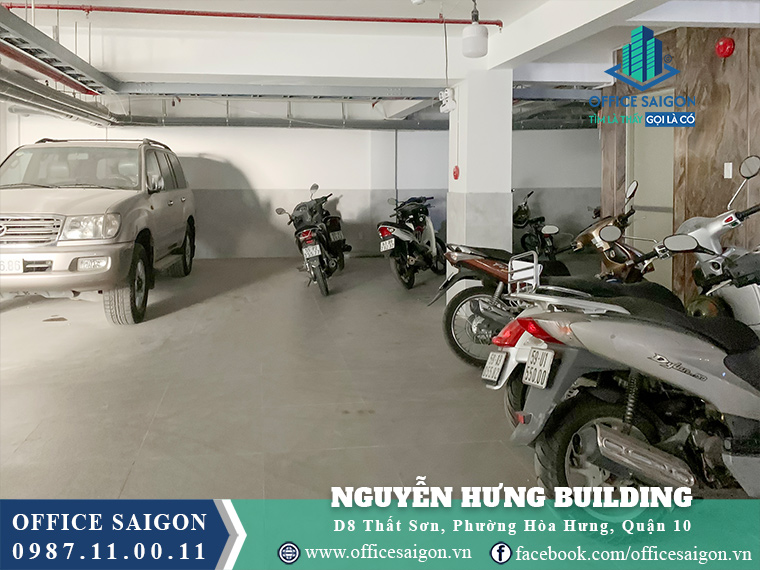 Hầm Giữ xe văn phòng cho thuê Nguyễn Hưng