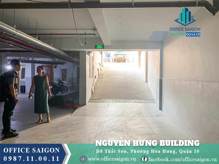 Hầm Giữ xe văn phòng cho thuê Nguyễn Hưng