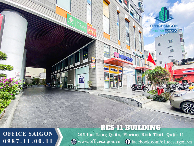 Lối vào văn phòng cho thuê Res 11 Building