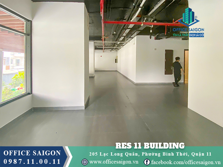 Mặt bằng trống tại văn phòng cho thuê Res 11 Building