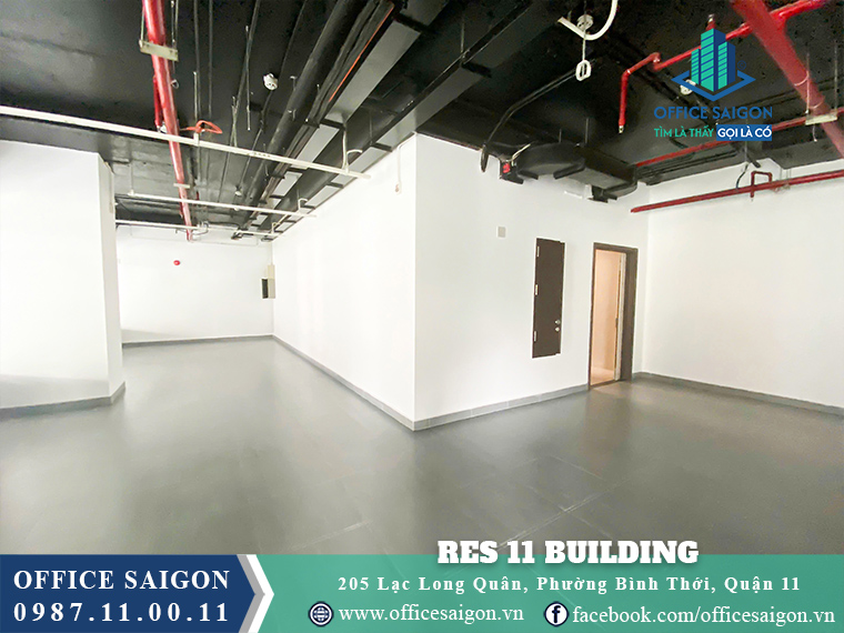 Mặt bằng trống tại văn phòng cho thuê Res 11 Building