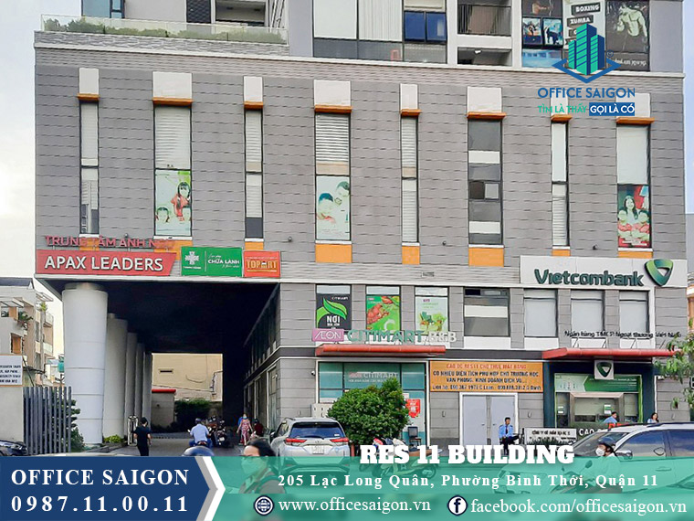 Mặt tiền văn phòng cho thuê Res 11 Building