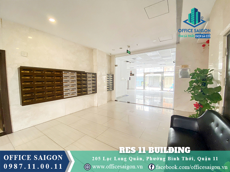 Tầng trệt văn phòng cho thuê Res 11 Building