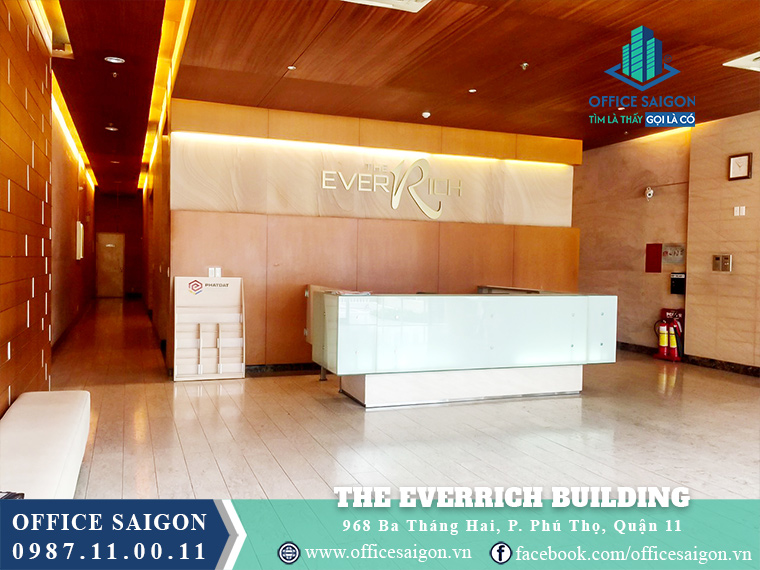 Lễ tân văn phòng cho thuê The Everrich Building