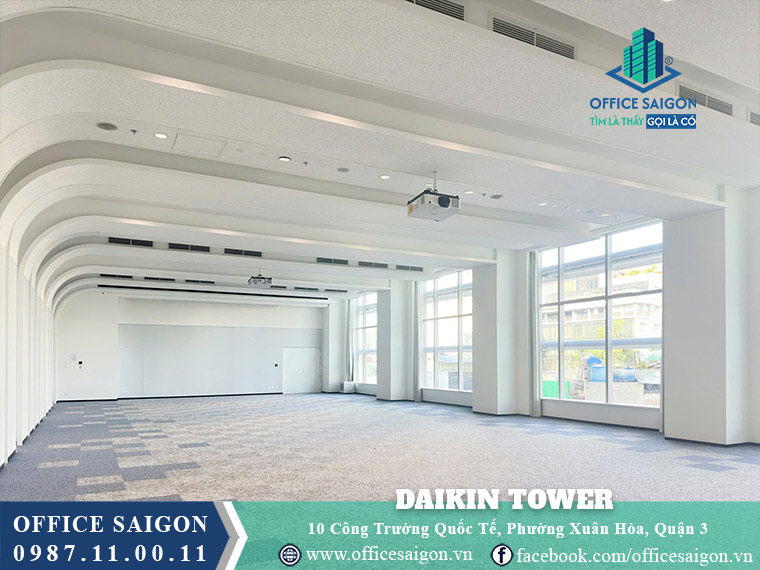 Sàn trống điển hình tại tòa nhà văn phòng Daikin Tower