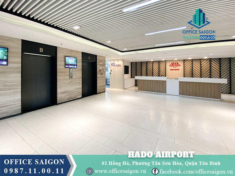 Lễ tân toà nhà Hado AirPort Building quận Tân Bình