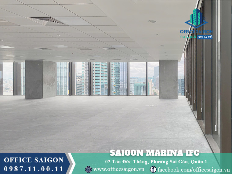 Diện tích cho thuê toà nhà Saigon Marina IFC đường Tôn Đức Thắng