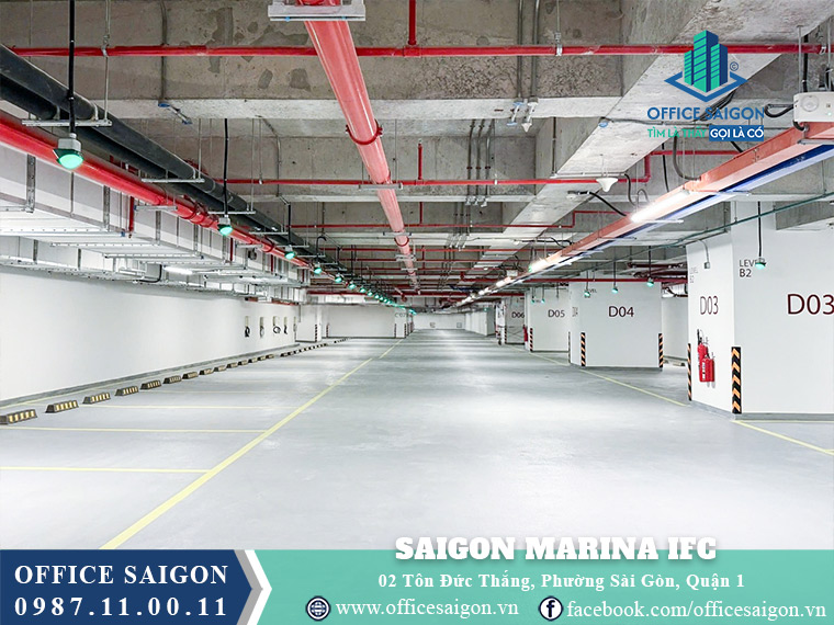 Hầm xe toà nhà Saigon Marina IFC đường Tôn Đức Thắng