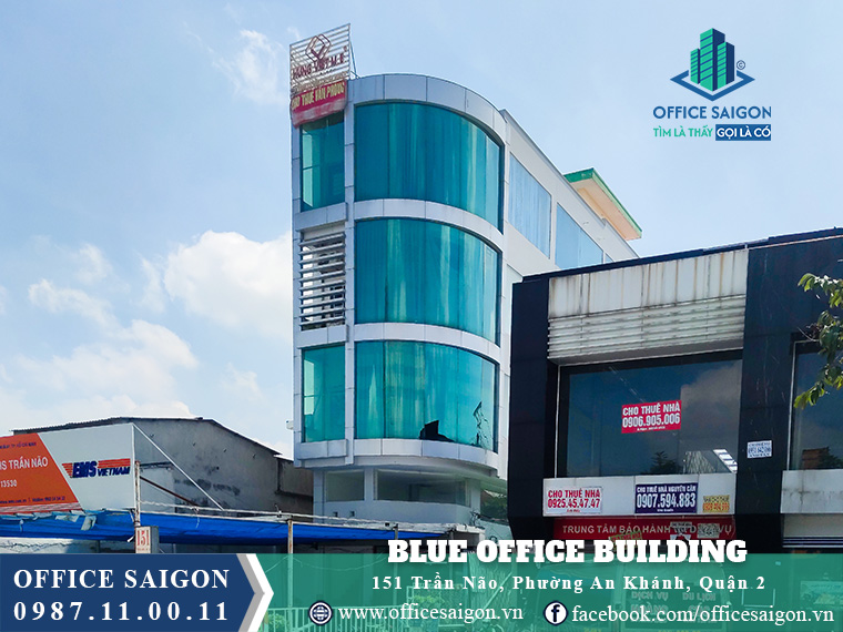 Blue Office Building