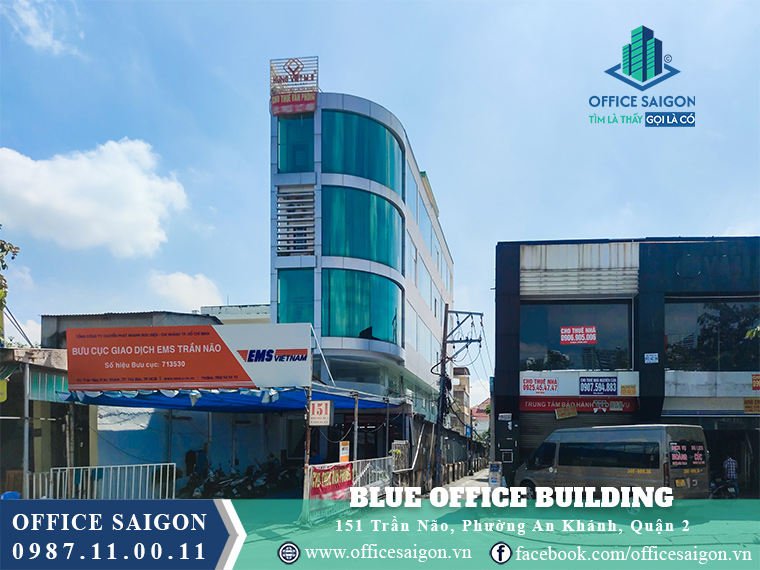 Blue Office Building