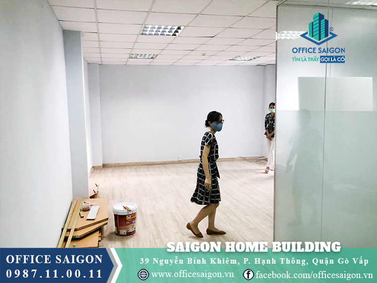 Mặt bằng trống tại Saigon Home Building
