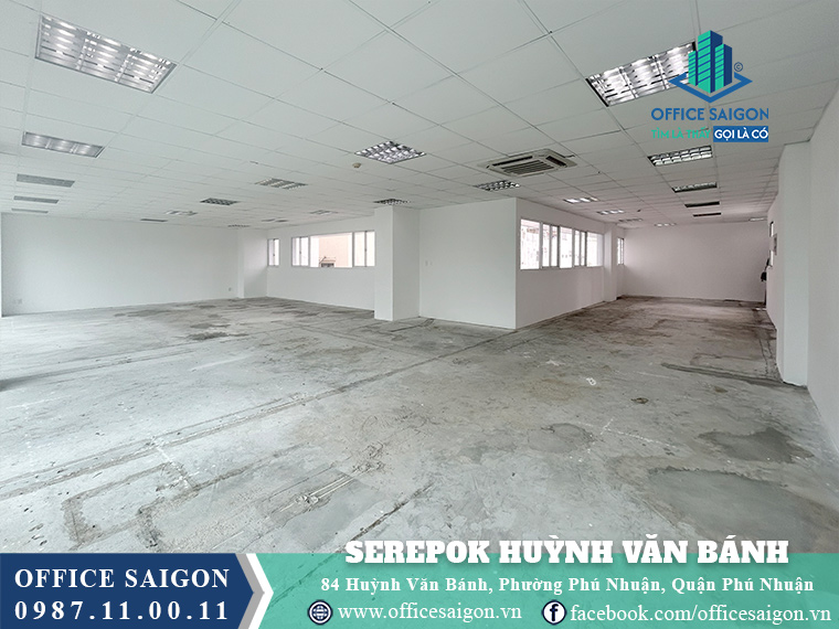 Mặt bằng toà nhà Serepok Huỳnh Văn Bánh