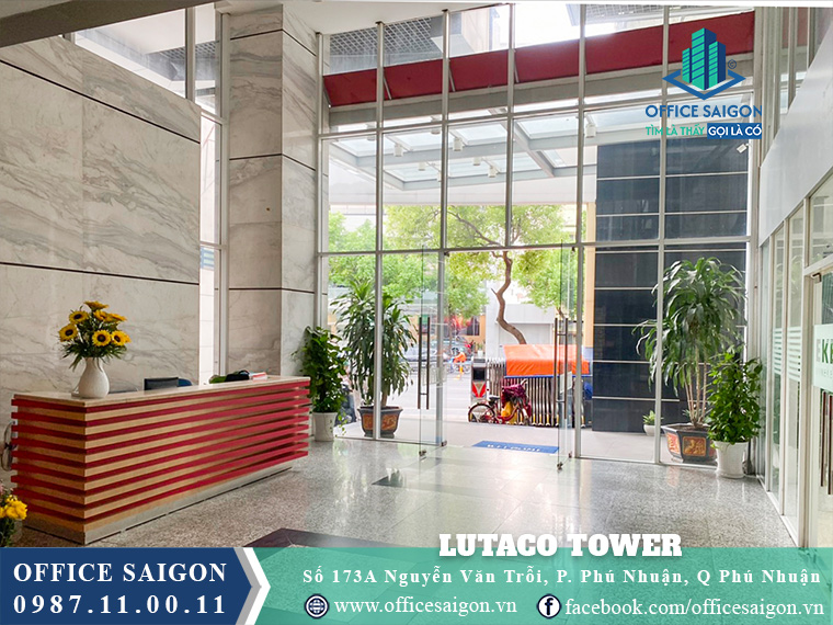 Sảnh tầng trệt Lutaco Tower