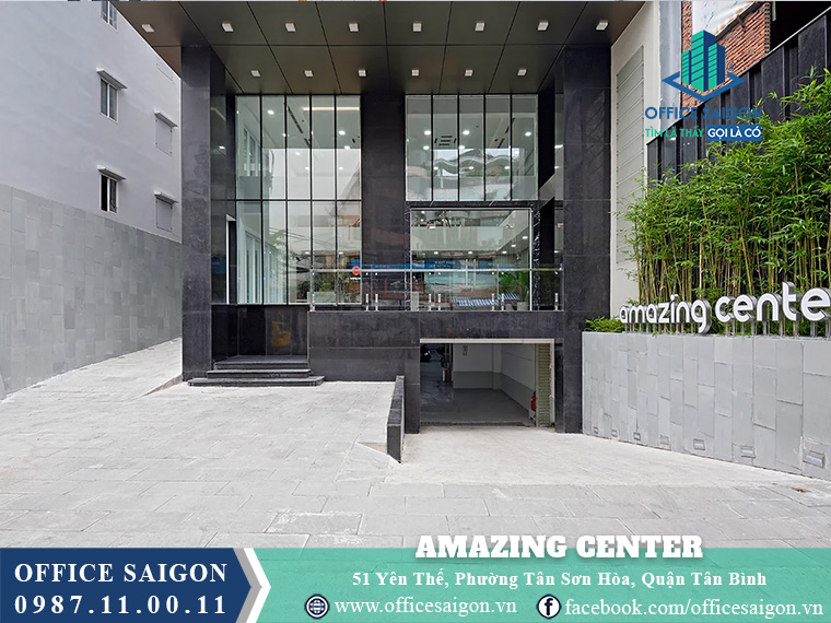 Lối vào tòa nhà Amazing Center Yên Thế