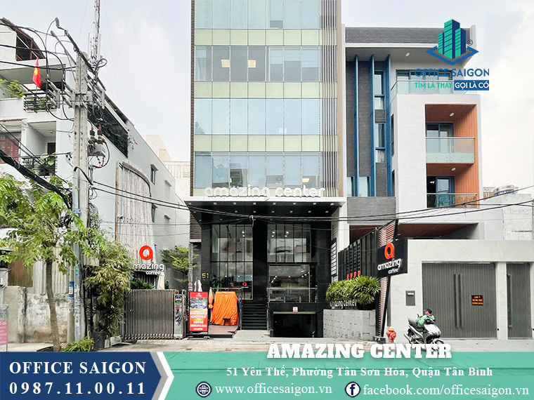 Mặt tiền tòa nhà Amazing Center Yên Thế