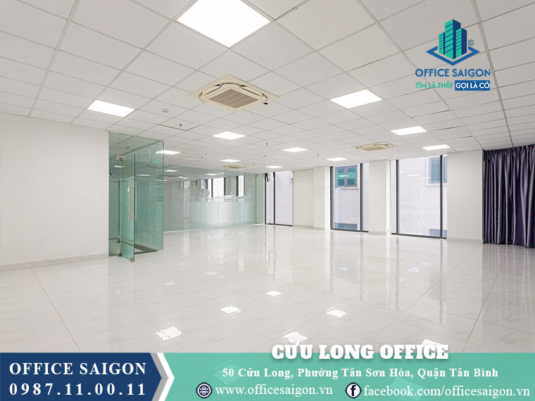 Mặt bằng toà nhà Cửu Long Office cho thuê văn phòng Quận Tân Bình