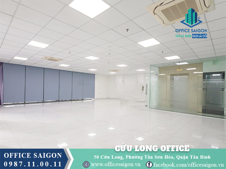 Mặt bằng toà nhà Cửu Long Office cho thuê văn phòng Quận Tân Bình