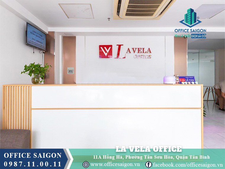 Lễ tân toà nhà  La Vela Office Quận Tân Bình
