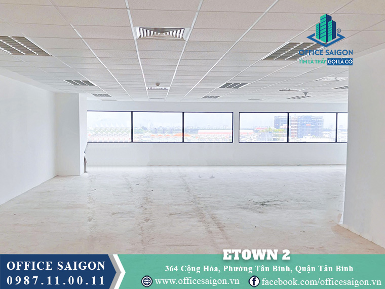 Mặt bằng toà nhà Etown 2 Building quận Tân Bình