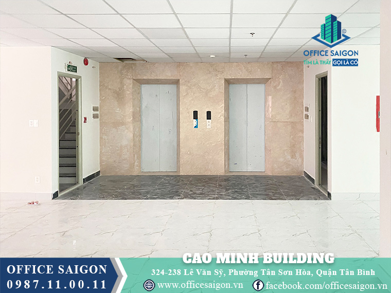 Thang máy toà nhà Cao Minh Building Lê Văn Sỹ