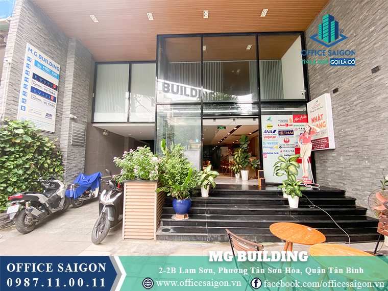 Lối vào toà nhà MG Building Lam Sơn